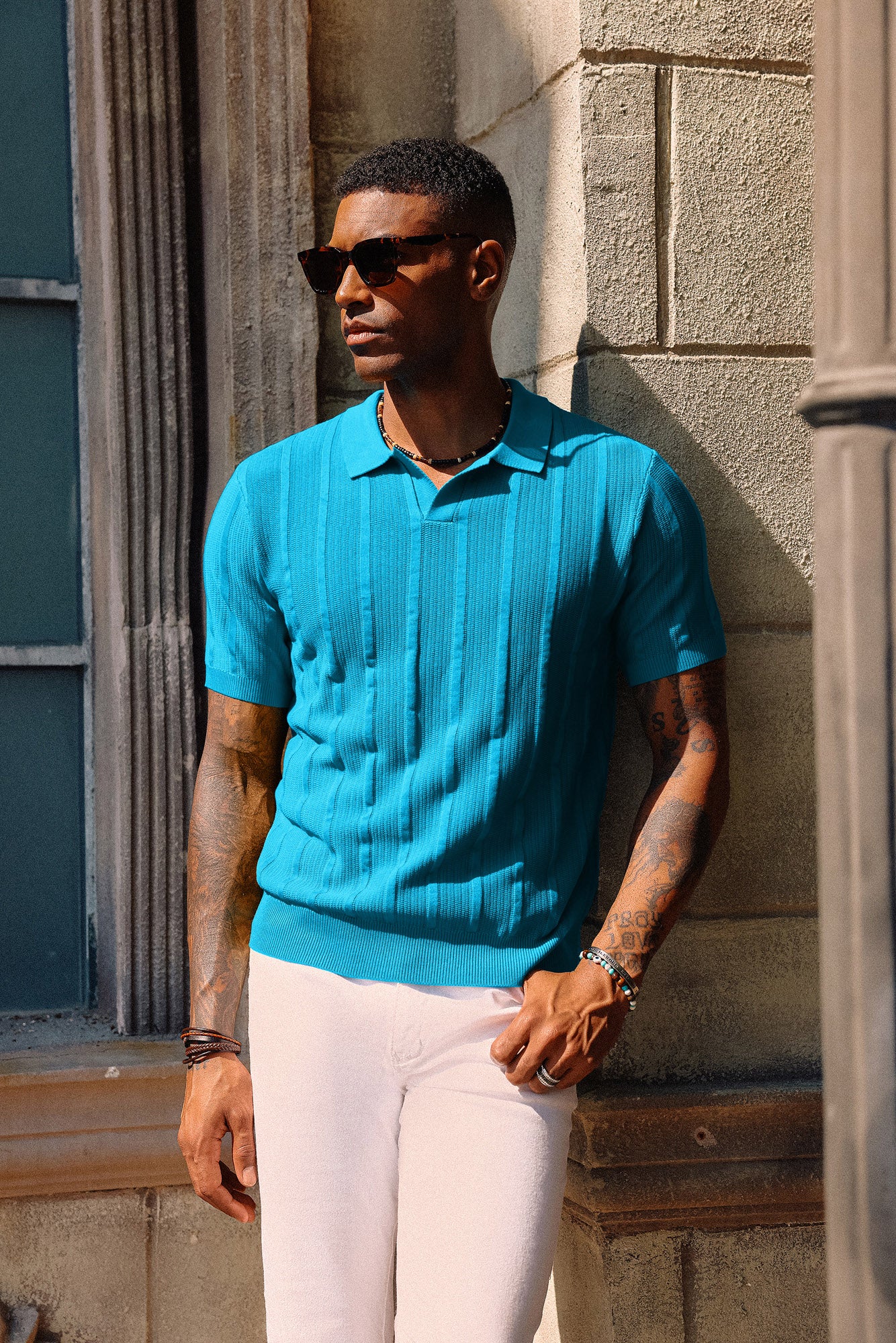 Camicia Estiva Uomo PJ PAUL JONES | Maniche Corte Con Bottoni | Tessuto Leggero Elasticizzato | Casual Chic - 4