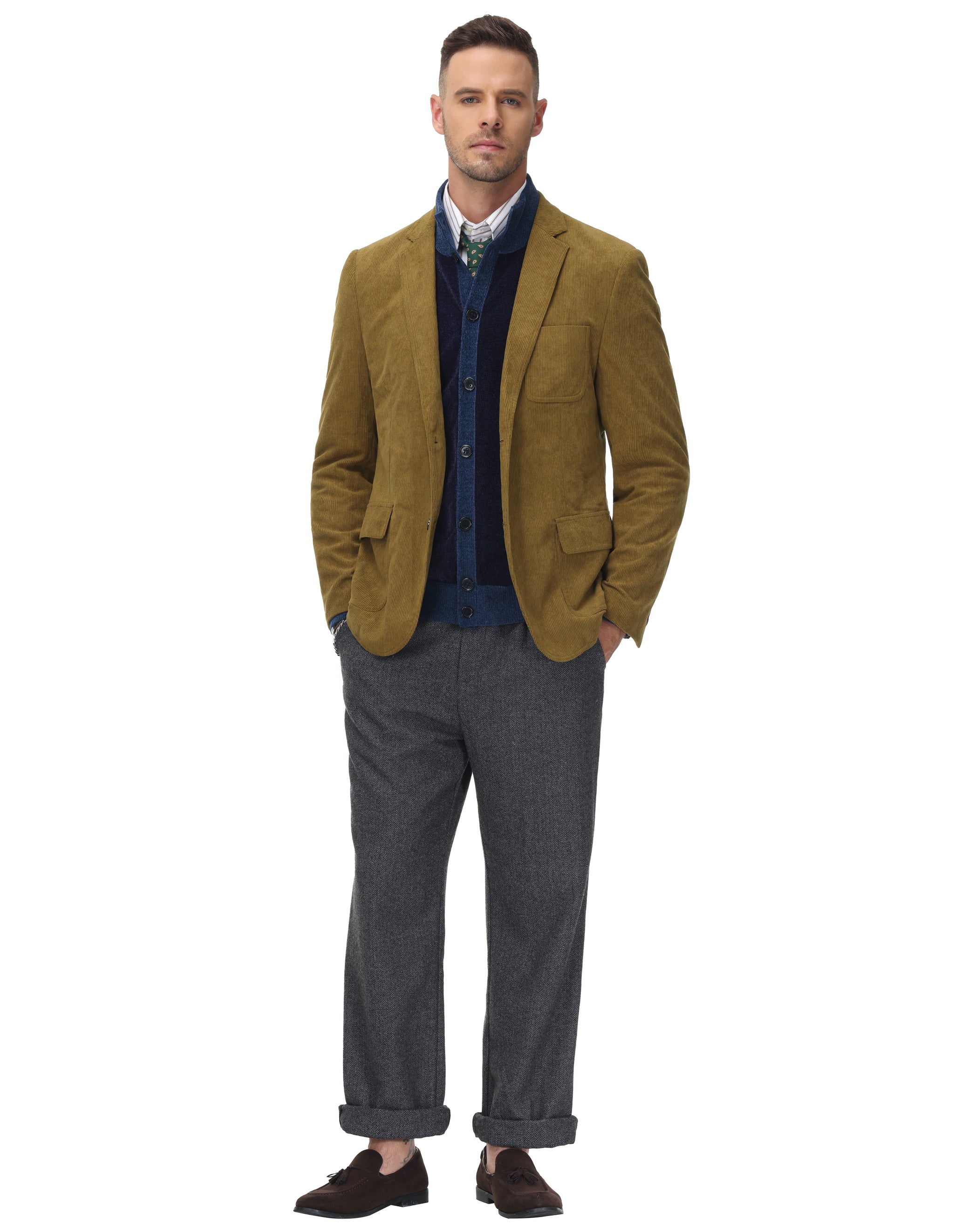 Organic Cotton Corduroy Classic Collar Jacket | EILEEN FISHER