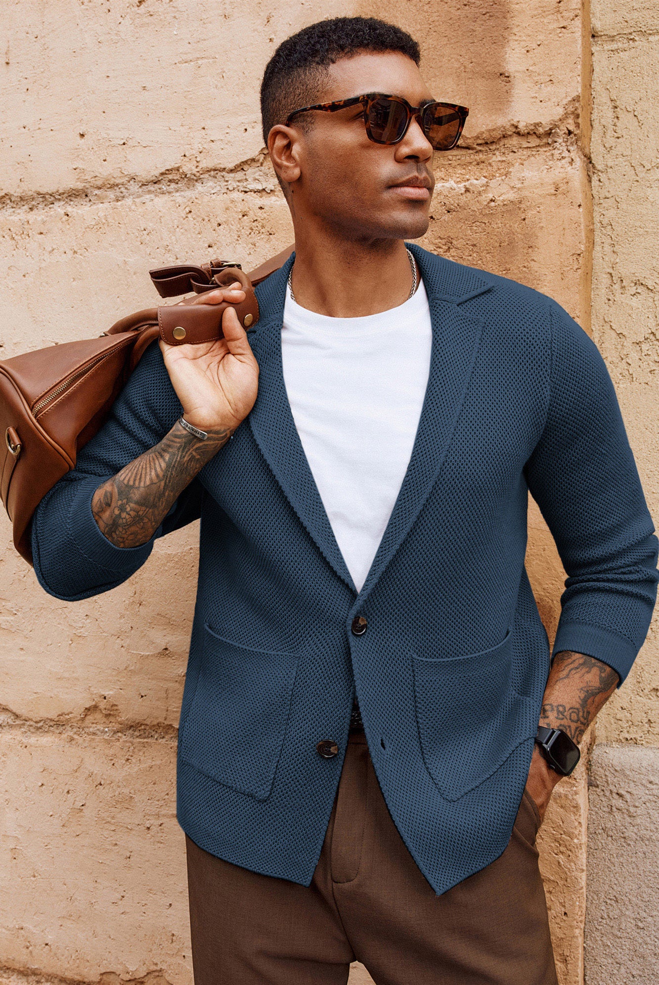 Style Cardigans Men's Clothing Pj Paul Jones Sweater Blazer