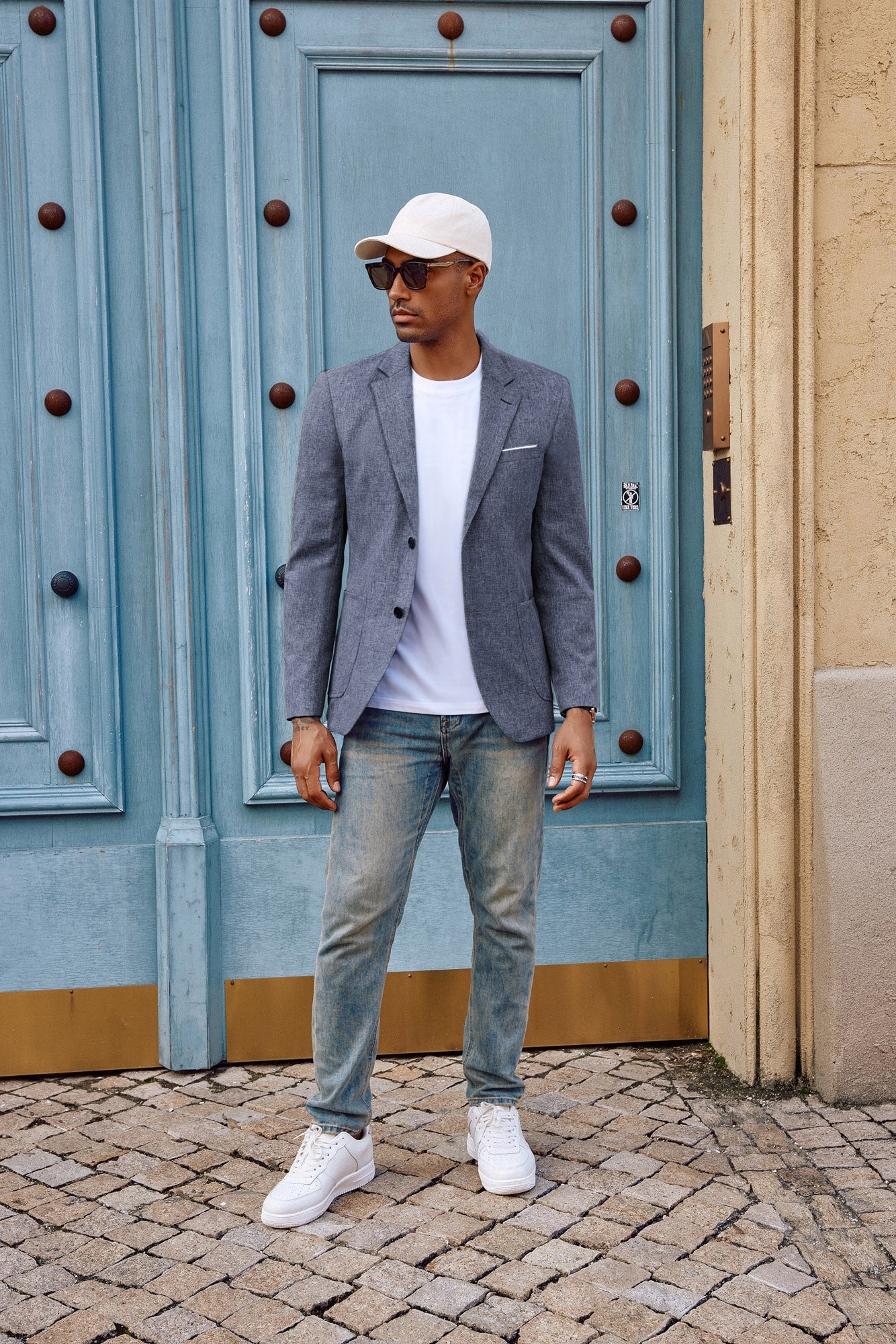 Sport Coat For Men PJ PAUL JONES Men's Lightweight Knit Blazer