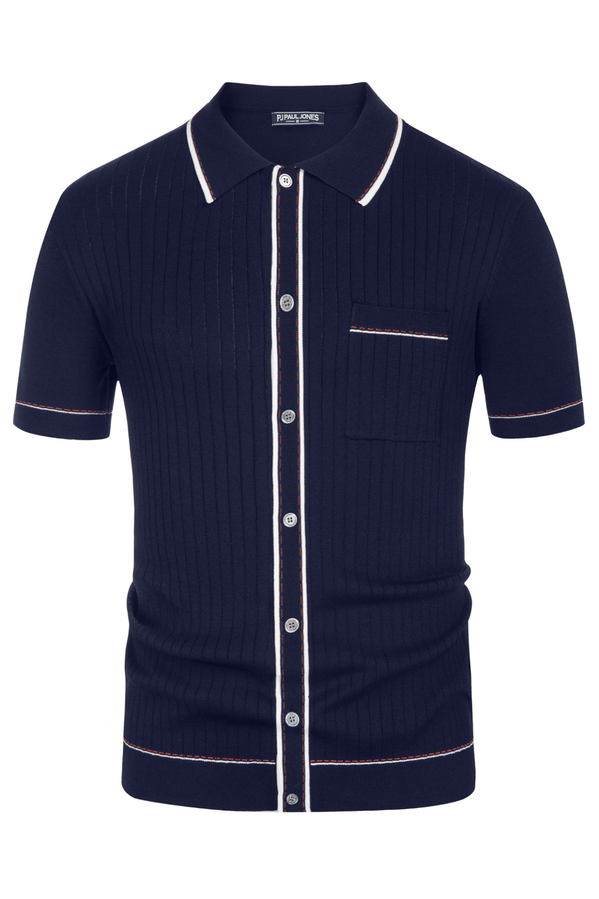PJ PAUL JONES Chemise Décontractée Pour Homme - Sans Repassage - Chemise D' été De Plage Avec Revers Contrasté à Carreaux, Bleu Clair, S PJ PAUL JONES Chemise Décontractée Pour Homme - Sans Repassage - Chemise D' été De Plage Avec Revers Contrasté à Carreaux, Bleu Clair, S