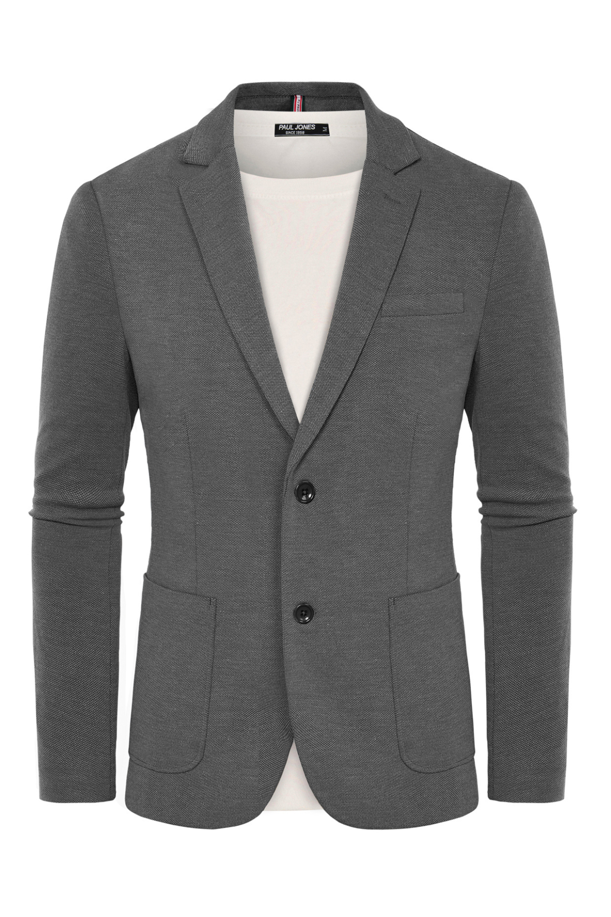 PJ Paul Jones Men's Stretch Knit Blazer - Lightweight Unlined Sport Coat Jacket