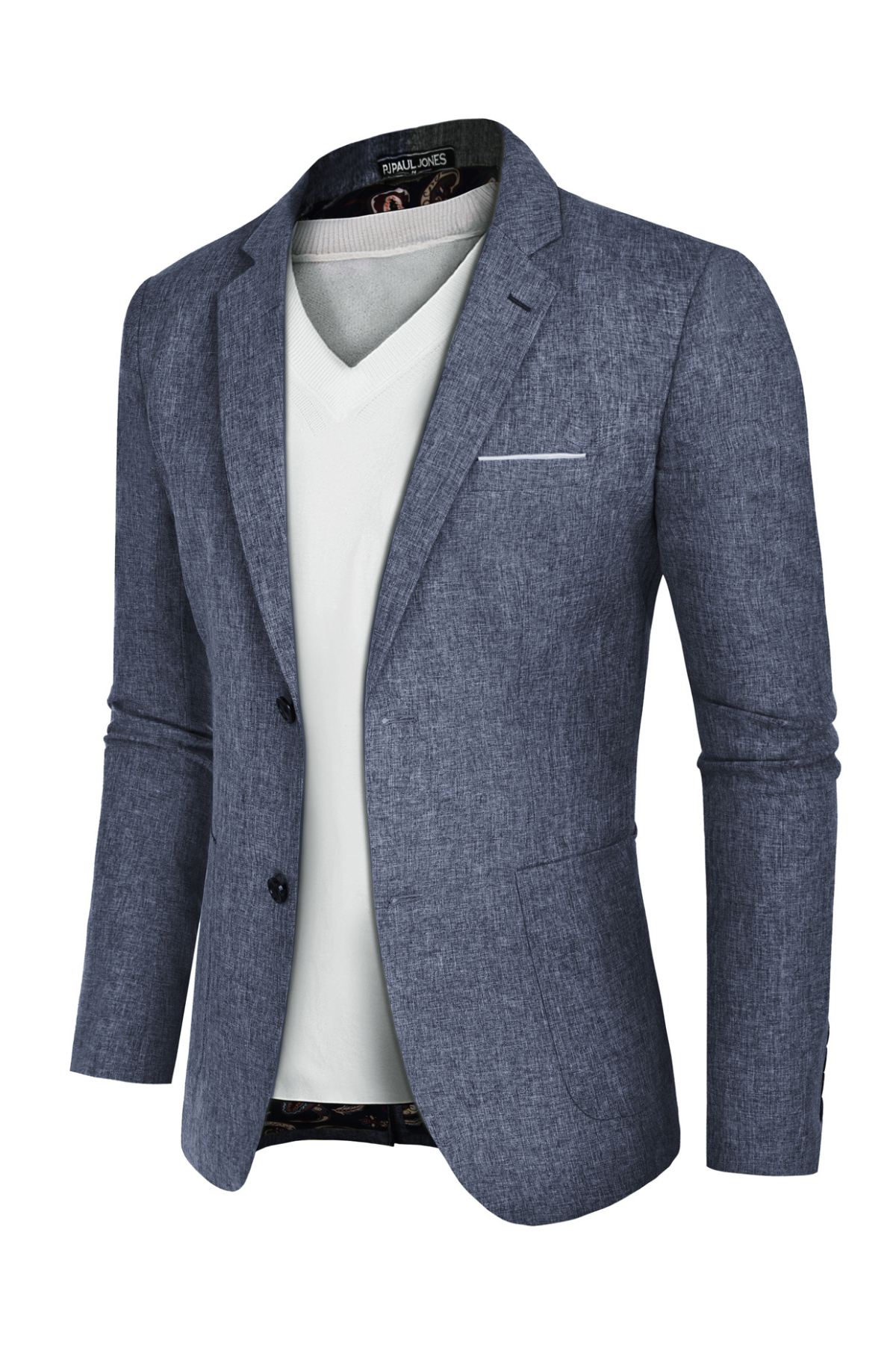 Paul Jones Mens Casual Sport Coat Blazer Two Buttons Lightweight Busin PJ Paul Jones Paul Jones Mens Casual Sport Coat Blazer Two Buttons Lightweight Busin PJ Paul Jones