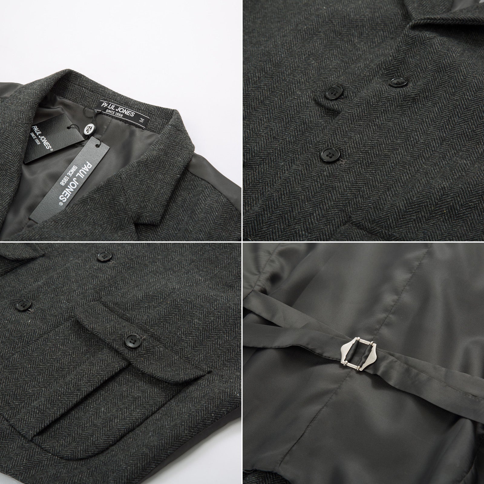 Men's Casual Shirt Vest Waistcoat Notch Lapel With Pockets | PJ Paul ...